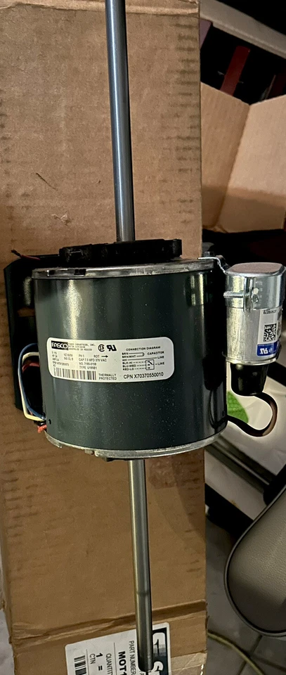 Trane Mot18965 Motor,1/4 Hp,115V,1475 Rpm,3 Speed - Image 1 of 4