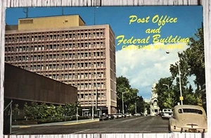 Cheyenne WY- Wyoming, Post Office And Federal Building, Vintage Postcard - Picture 1 of 2