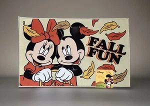 NEW Disney Mickey & Minnie Mouse "Fall Fun" Falling Leaves Accent Rug 20 x 32 - Picture 1 of 6