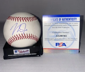MIKE TROUT signed Official MAJOR LEAGUE BASEBALL (L.A ANGELS) w/ COA PSA AL29761 - Picture 1 of 2