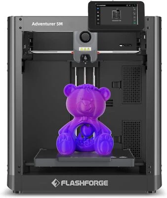 FLASHFORGE Adventurer 5M 3D Printers with 600mm/s Ultra Speed Core XY Structure - Image 1 of 4