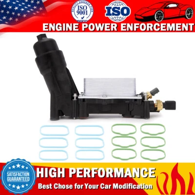 Adaptador de carcasa de filtro de enfriador de aceite de motor para Dodge Grand Caravan Charger 3,6 L V6 Foto 1 de 4