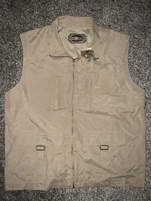 Chaleco exterior tallado con volantes caqui grande nuevo con etiquetas Foto 1 de 2