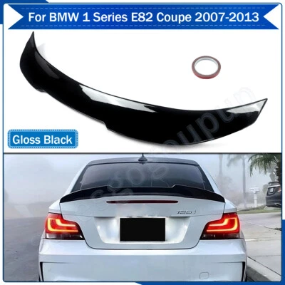For 2007-13 BMW 1 Series E82 Coupe 128i 135i PSM Style Rear Spoiler Glossy Black - Image 1 of 4