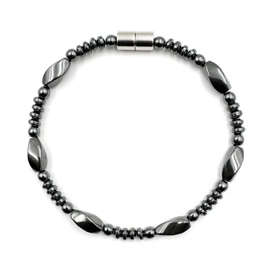 All Black Magnetic Bracelet Magnetic Beads with Magnetic Clasp for Men And Women - Image 1 of 2