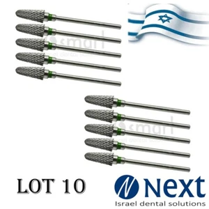 Lot X10 Dental Lab Carbide Cutters Bur Israel tungsten jewelry acrylic metal 21 - Picture 1 of 3