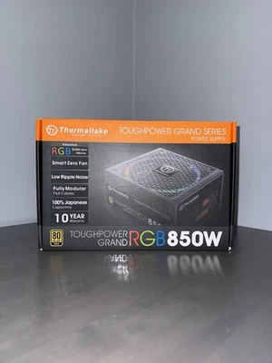 Thermaltake - ToughPower Grand RGB 850W 80Plus Gold Modular Power Supply - Black - Image 1 of 4