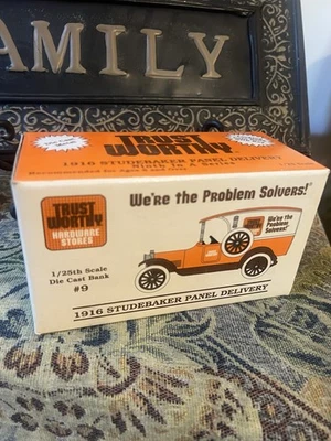 1916 Trust Worthy Hardware Bank 1916 Studebaker Panel Delivery Truck #9 Die Cast - Image 1 of 4