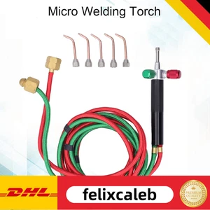 Ossigeno Propano Acetilene Autogeno Bruciatore a Gas Schwei?Bruciatore Bruciatore a Gas Set NUOVO - Foto 1 di 14