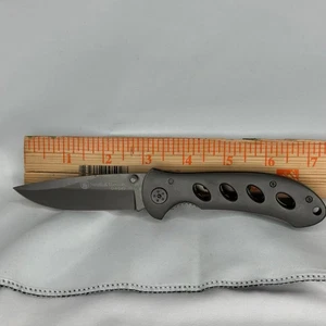 Cuchillo Plegable Smith & Wesson Oasis SW423G Clip de Cinturón Forro Bloqueo Hoja de 3" Usado en Excelente Condición - Imagen 1 de 3