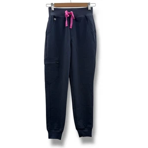 Figuren Neu mit Etikett Zamora Petite Jogginghose Scrub Pants XXS marineblau hoher Bund Yoga - Bild 1 von 5