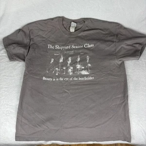 VTG Shipyard Brewing Company " Senior Class" ShirtHanes Beefy Tee Sz XL - Imagen 1 de 5