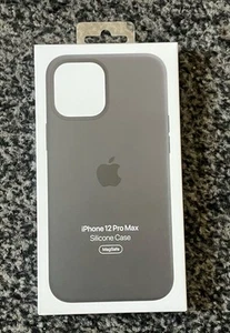 Apple Silicone Case with MagSafe for iPhone 12 Pro Max - Black - Photo 1 sur 2