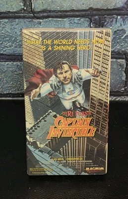 THE RETURN OF CAPTAIN INVINCIBLE (1983) Sealed VHS Magnum Musical Comedy Action - Image 1 of 4
