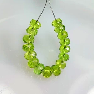 Cuentas redondas de peridoto verde natural de 15,81 quilates - 7618 - Imagen 1 de 2