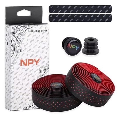 Breathable PU+EVA Gravel Handlebar Tape Shock Absorbing Bicycle Racing Shock Str - Image 1 of 4
