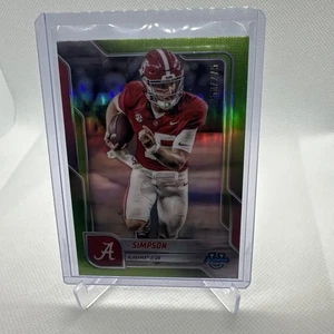 Bowman Chrome U #151 Ty Simpson 2025 verde lima/275 Alabama Crimson Tide (A) - Imagen 1 de 2