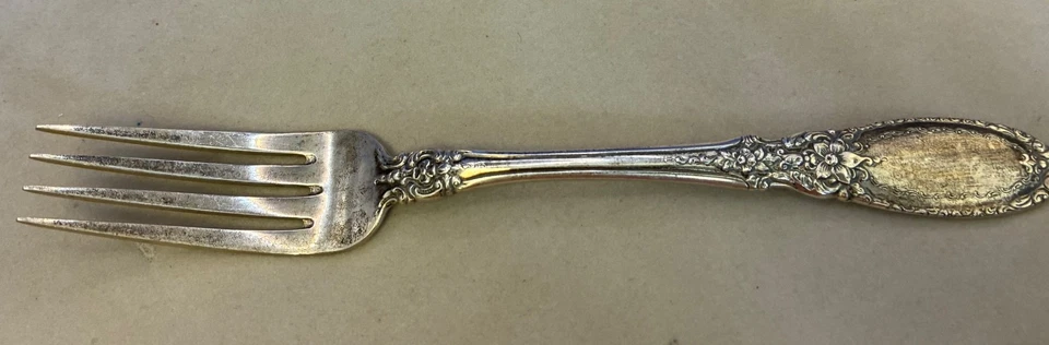 Tenedor de cena Towle Sterling 7 1/8" - patrón de espejo antiguo Foto 1 de 4