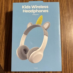 Kids Wireless Headphones, Unicorn, 6 hr Battery Life, Ages 6+, NIB - Picture 1 of 2
