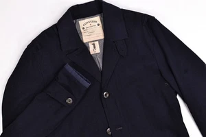 John Varvatos Converse Navy Long Coat Jacket Size 1 Small - Picture 1 of 14
