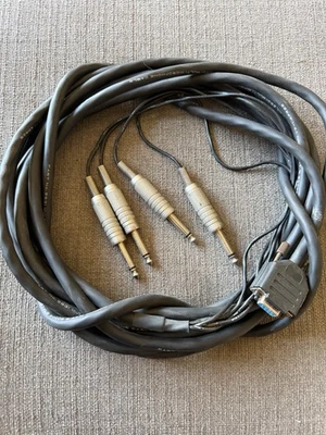 Mogami 2931 Snake Cable 20ft 4 Channel TRS 1/4” Plugs to DB25 Connector - Image 1 of 4