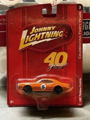 2009 Johnny Lightning Celebrating 40 years - 1967 Pontiac Firebird (Orange) - Image 1 of 4