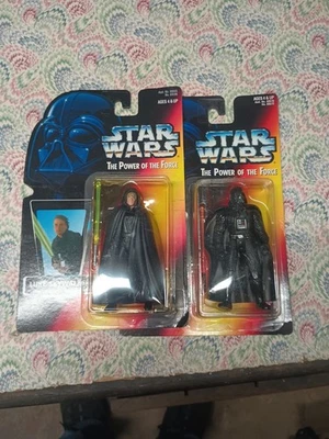Luke Skywalker And Darth Vader , Both With Removable Cape/Cloak.1996- P.O.T.F. - Image 1 of 4