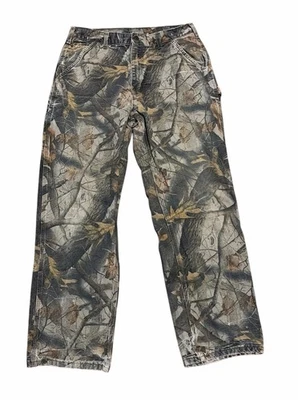 Vintage Carhartt Realtree Dungaree Carpenter Pants Camo 32x30 B158 CMO Hunting - Image 1 of 4