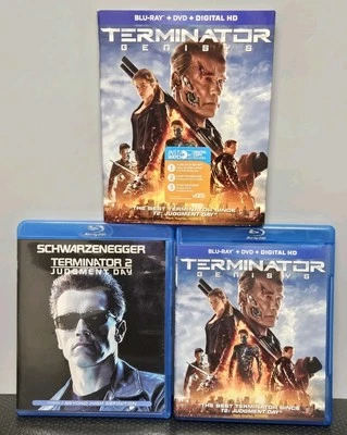 Terminator 2 Judgment Day And Terminator Genisys Bluray - Image 1 of 4