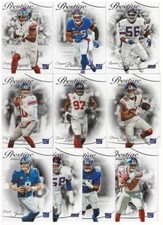 New York Giants 2023 Prestige football team set (10) base veteran cards