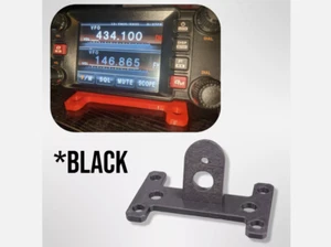 Custom Desktop Angled Stand for Yaesu FTM-400 Control Head *Black* - Afbeelding 1 van 2