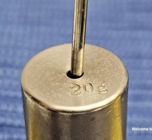 Calibration Weight Double Hooked Weight Stainless Steel 20 grams - Picture 1 of 4