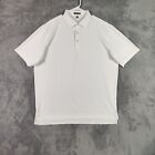 Peter Millar Polo Shirt Adult XL White Summer Comfort Performance Golf Solid Men