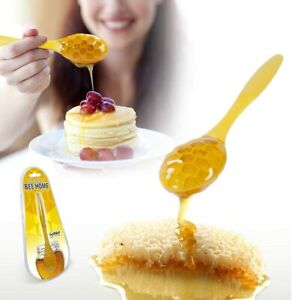 Mini Syrup Chocolate Bee Honey Drizzler Dipper Serving Utensil Kitchen Spoon UK