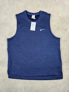Nike Dri-FIT Tour Men's Size L Golf Vest Sweater Navy Heather DR5289-410 NWT - Picture 1 of 6