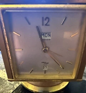 Imhof Mid Century Desk Top Clock Weather station Presentation Piece5 In 1. - Picture 1 of 6