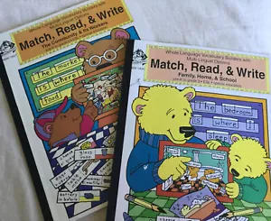 Wendy’s Bookworks: Match, Read & Write (2 Pre-K to 3 Workbooks) Match Read Write - Picture 1 of 12