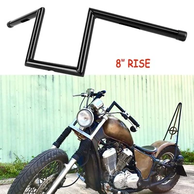 Manillar colgante Ape de 8" de elevación 1" barra en Z para Honda Shadow VT 750 1100 VT600 VLX600 Foto 1 de 4