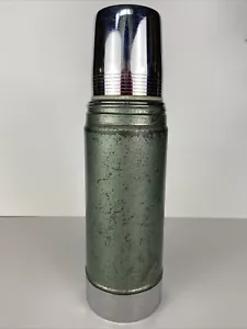 Stanley Aladdin Vintage grüne Vakuumflasche Thermoskanne A-943Pint, Tasse und Stopper - Bild 1 von 13