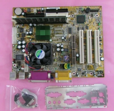 MSI MS-6178 VER:1.0 Motherboard ATX DDR2 Intel Celeron 500 MHz CPU Socket-370  - Image 1 of 4