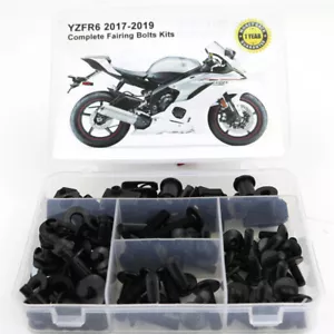 Kit completo de carrocería de pernos de carenado de acero apto para Yamaha YZF-R6 YZFR6 2017-2019 - Imagen 1 de 17