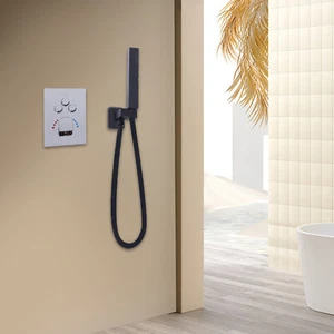 Wall Mount 3 Ways Bathroom Shower Faucet Concealed Mixing Valve Hot and Cold - Picture 1 of 17