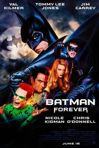NEW Batman Forever 90's Movie Poster Print Canvas FREE SHIPPING - Picture 1 of 4