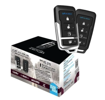 Excalibur RS-370 4-Button 1-Way 1500 Foot Range Remote Start & Keyless Entry NEW - Image 1 of 4