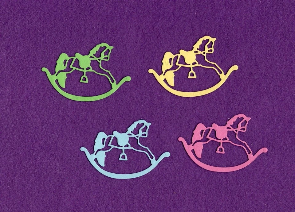 Tarjetas de álbum de recortes troquelados ROCKING HORSE Foto 1 de 1