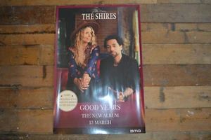 PÓSTER PROMOCIONAL THE SHIRES GOOD YEARS RARO 2020 20" X 30" APROX U.K. COUNTRY POP - Imagen 1 de 1