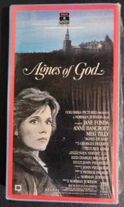 Agnes Of God (VHS 1986 RCA Columbia) Jane Fonda~original side flap - Picture 1 of 2