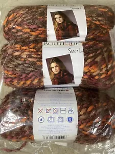 Red Heart Boutique Swirl Yarn Sierra Lot Of 3 Wool Alpaca Acrylic Poly Blend - Picture 1 of 3