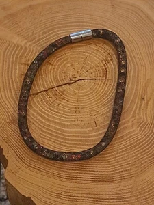 Perlenkette o Armband mit bunten Perlen+Magnetverschluß 41 cm Länge gebraucht - Bild 1 von 7