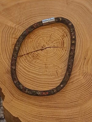 Perlenkette o Armband mit bunten Perlen+Magnetverschluß 41 cm Länge gebraucht - Bild 1 von 4